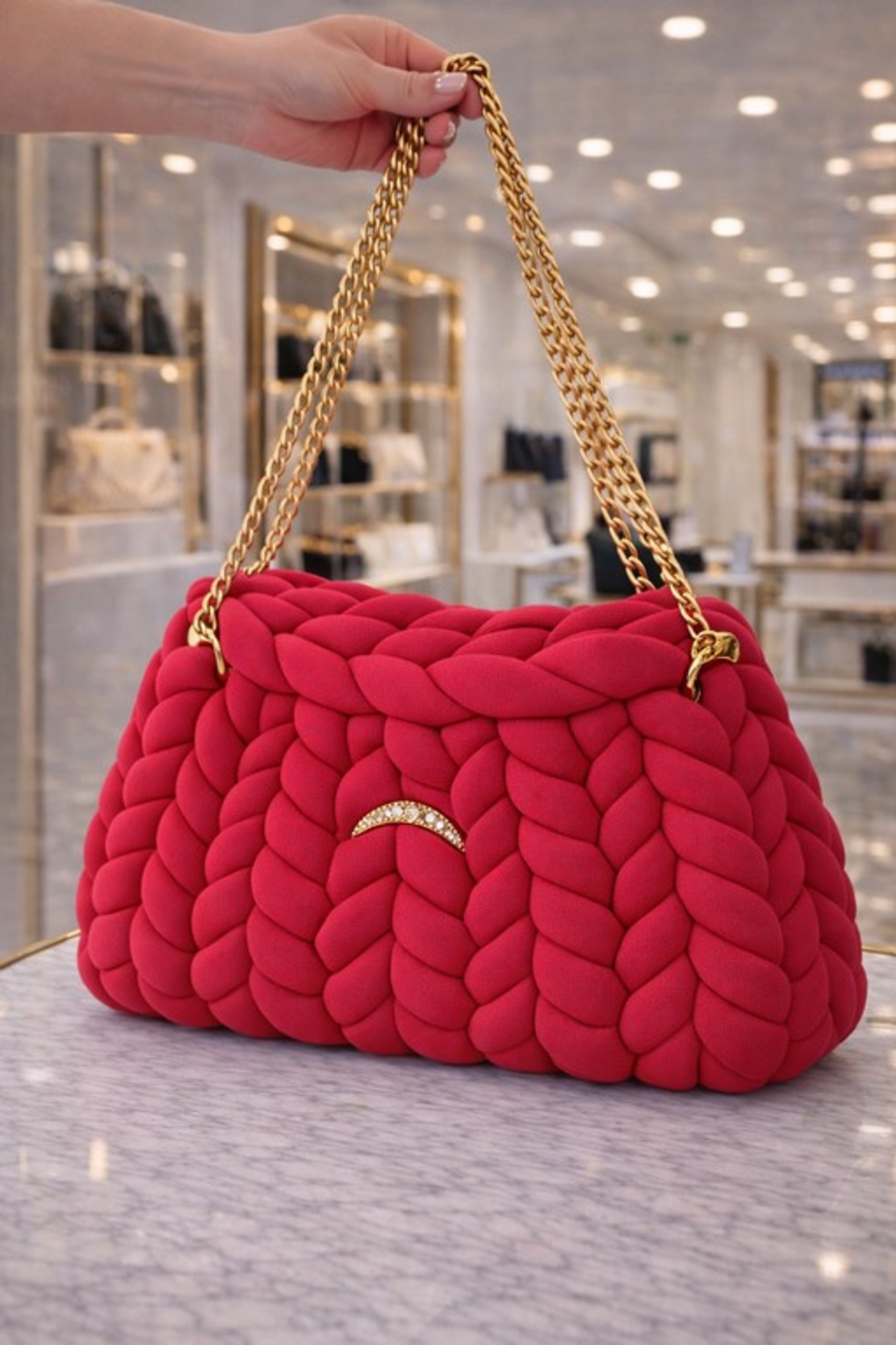 РЪЧНО ПЛЕТЕНА ЧАНТА -  AURA