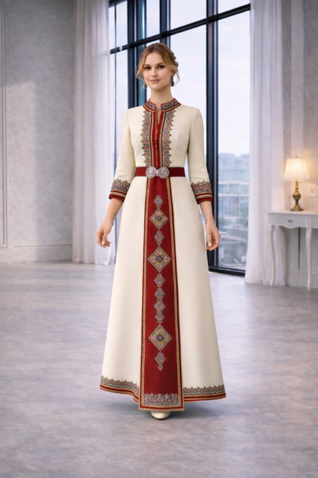 Рокля „Елица“- С фолклорен акцент