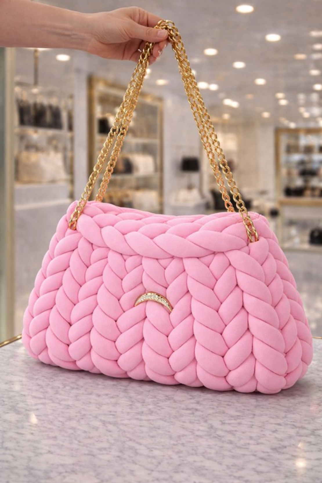 РЪЧНО ПЛЕТЕНА ЧАНТА -  AURA