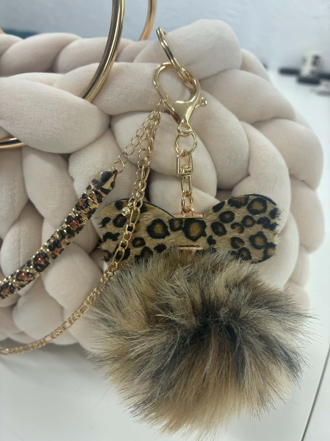 РЪЧНО ПЛЕТЕНА ЧАНТА - AURA LUX-Beige