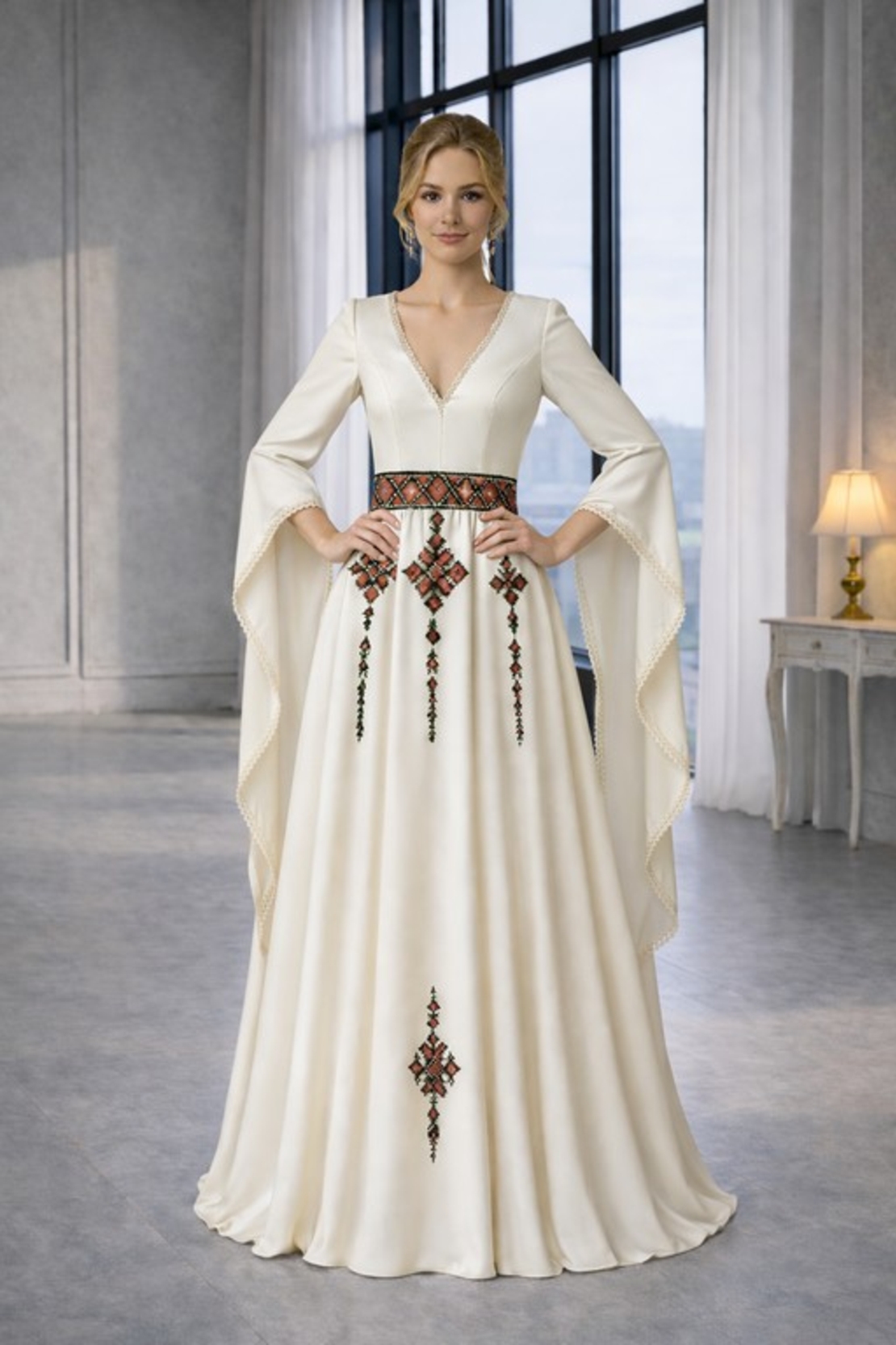 Рокля „Рада“- С фолклорен акцент