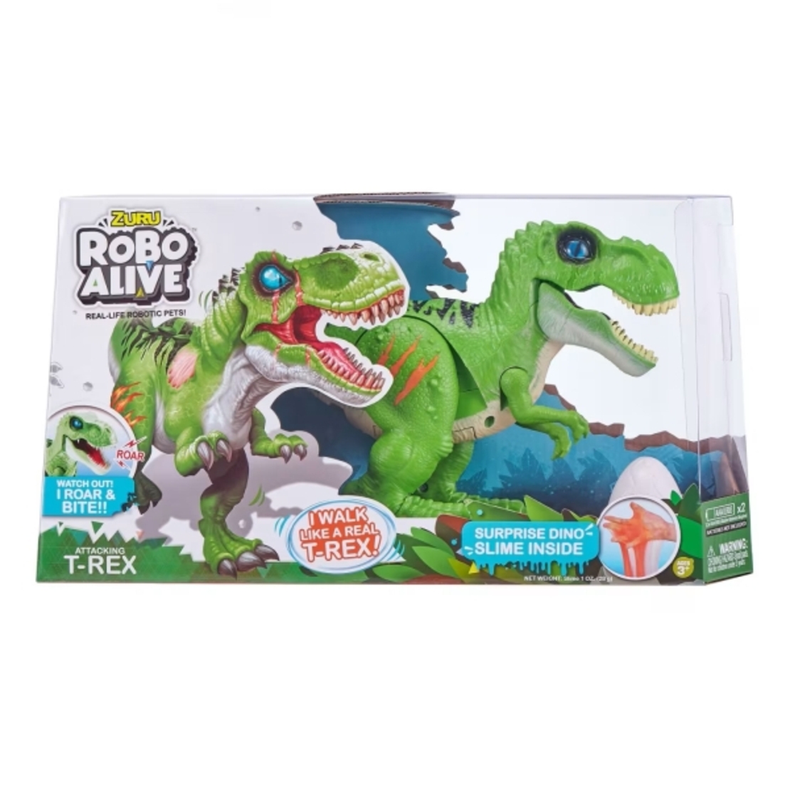 Zuru Robo Alive T-REX с Яйце Slime S2 зелен /6