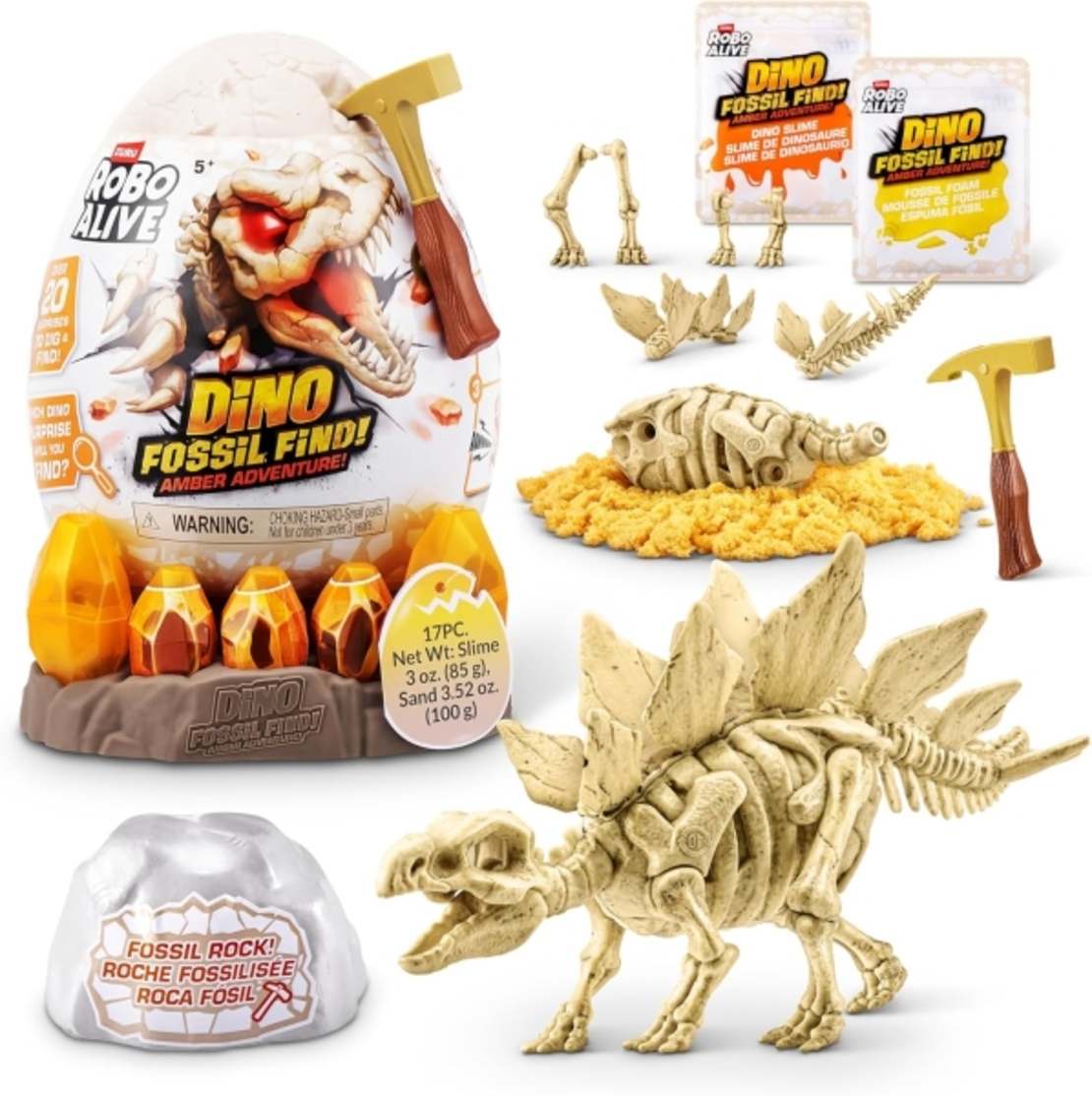 Яйце Dino Fossil Robo Alive Adventure (4 дизайна) /1/12