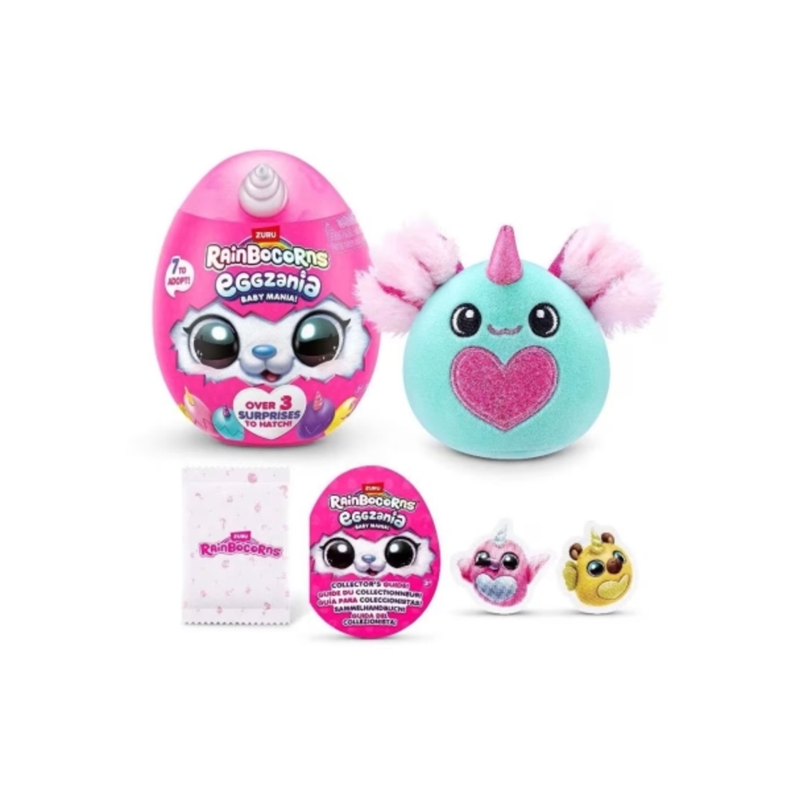Eggzania Baby Mania Rainbocorns 7 дизайна display