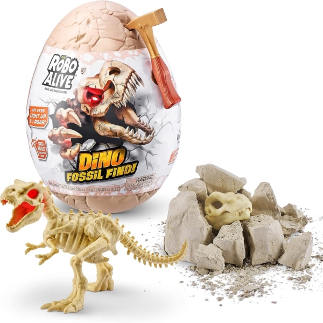 Яйце Dino Fossil Mini Robo Alive Series 1 (4 дизайна) /6/12
