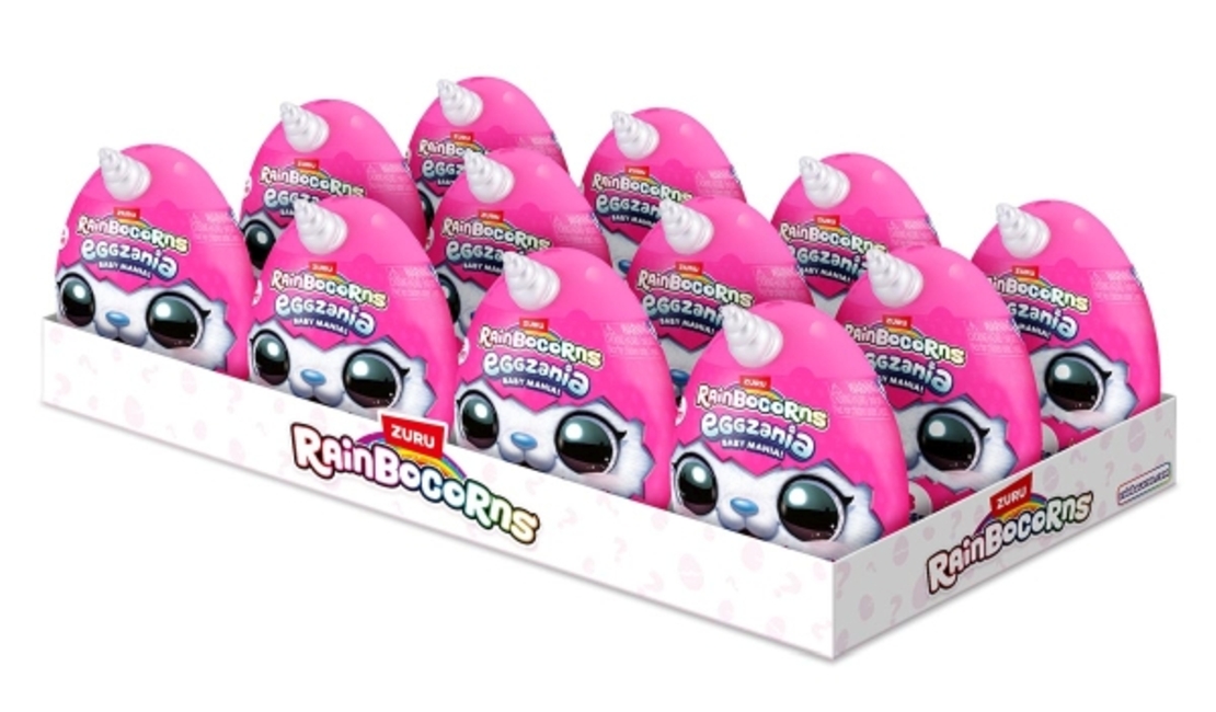 Eggzania Baby Mania Rainbocorns 7 дизайна display
