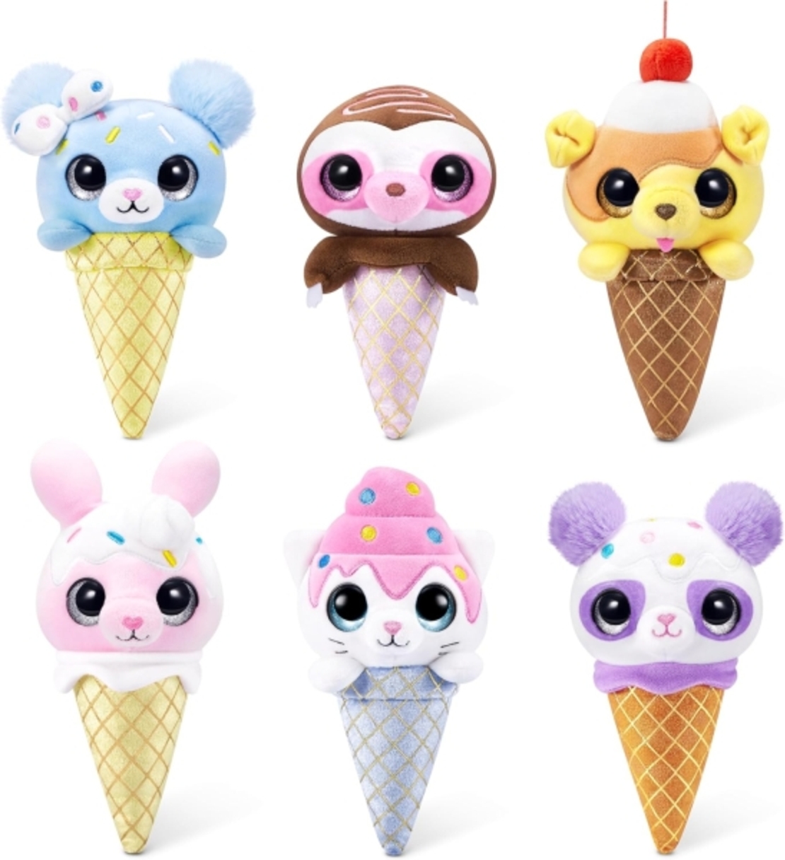 Плюшена играчка Coco Cones Sweet Series 1 в конус - 6 дизайна, размер 15 см