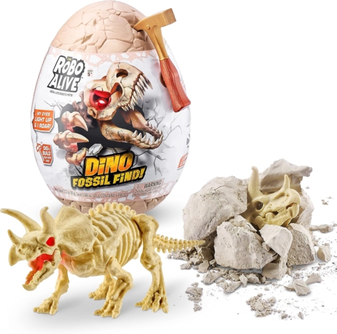 Яйце Dino Fossil Mini Robo Alive Series 1 (4 дизайна) /6/12