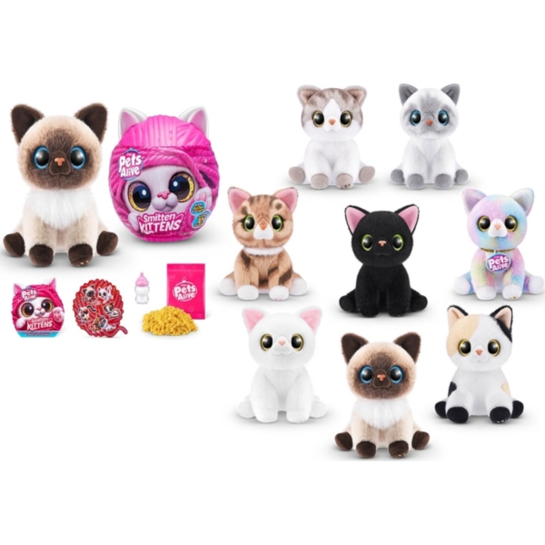 Плюшено влюбено коте Cat Smitten Kittens Pets Alive - 8 дизайна