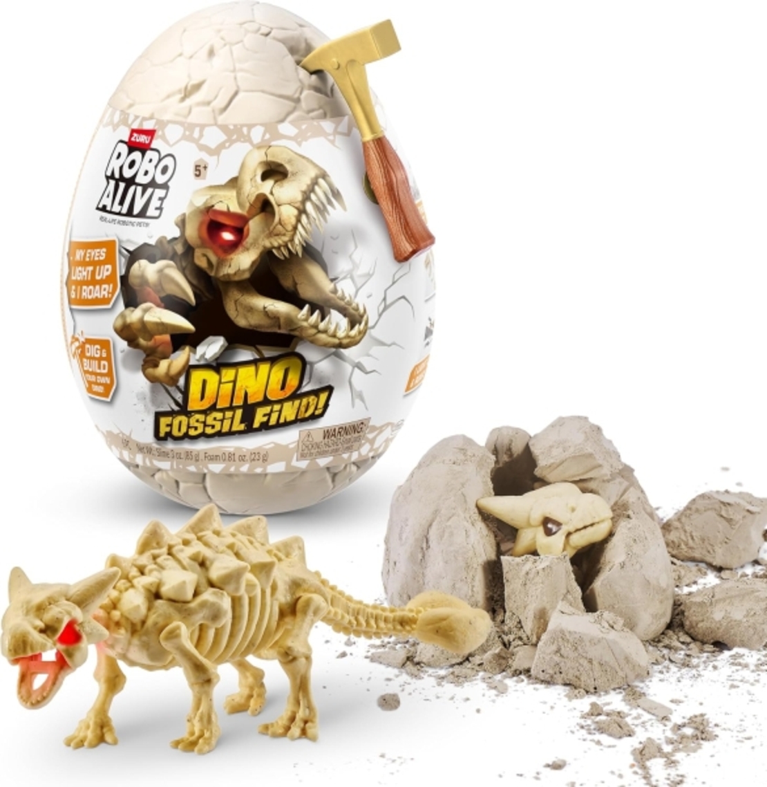 Яйце Dino Fossil Mini Robo Alive Series 1 (4 дизайна) /6/12