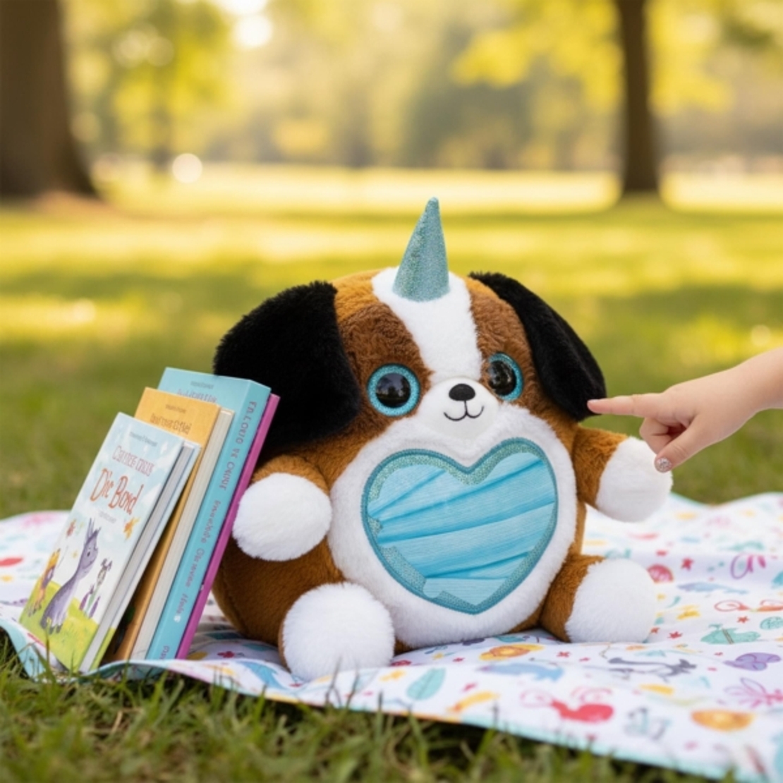 Плюшено кученце (7 дизайна) за лекуване Rainbocorns Puppycorn Rescue с изненада в яйце