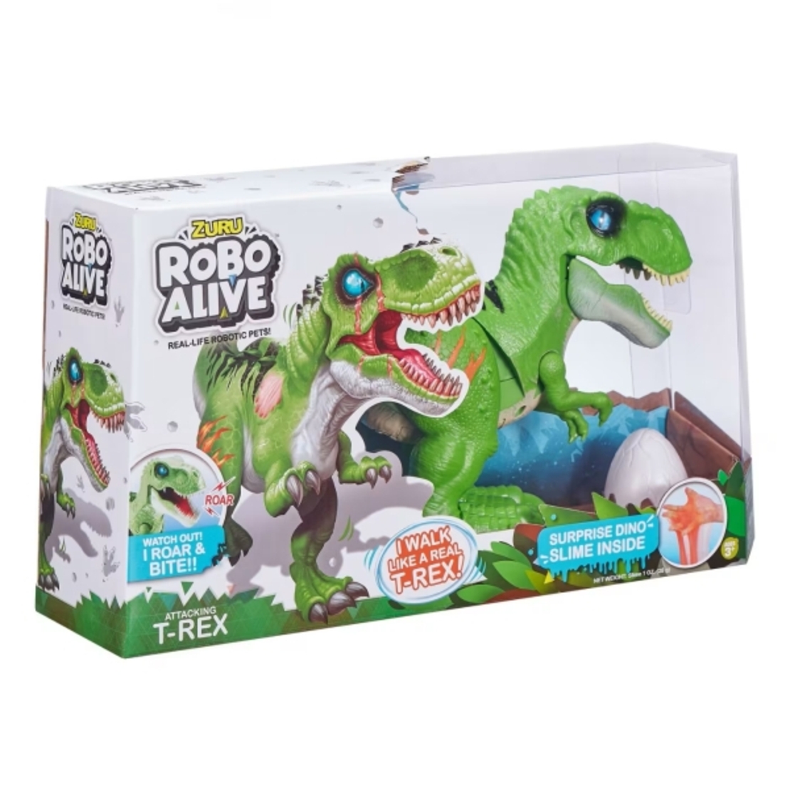 Zuru Robo Alive T-REX с Яйце Slime S2 зелен /6