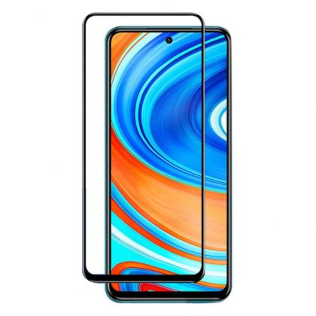 5D Стъклен протектор Hard Glass Full Glue Cover за Xiaomi Redmi Note 10 4G/Note 10S, Черен