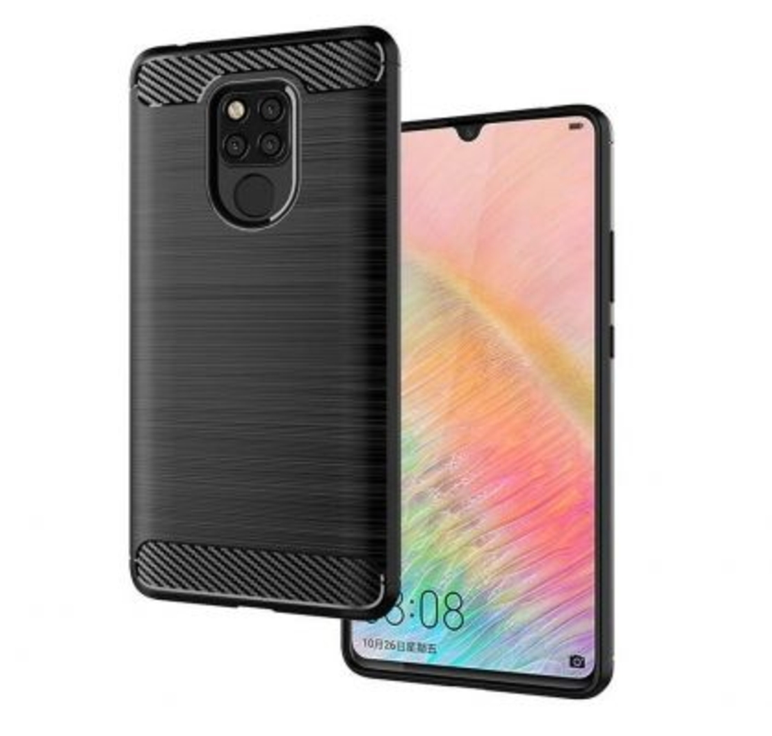 Anti Shock гръб Carbon за Huawei Mate 20, Черен