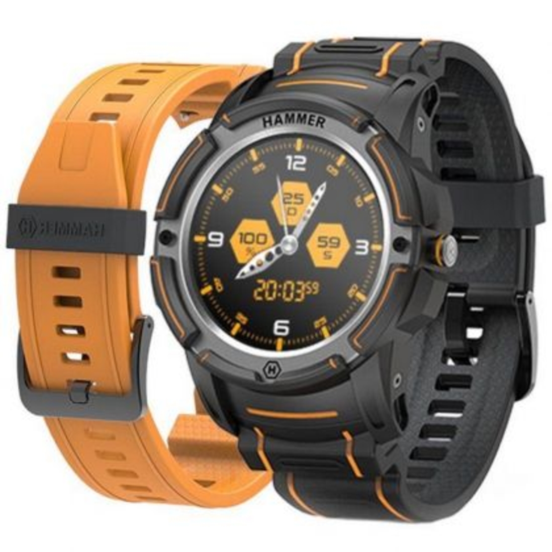 Смарт часовник MyPhone Hammer Smartwatch, Черен