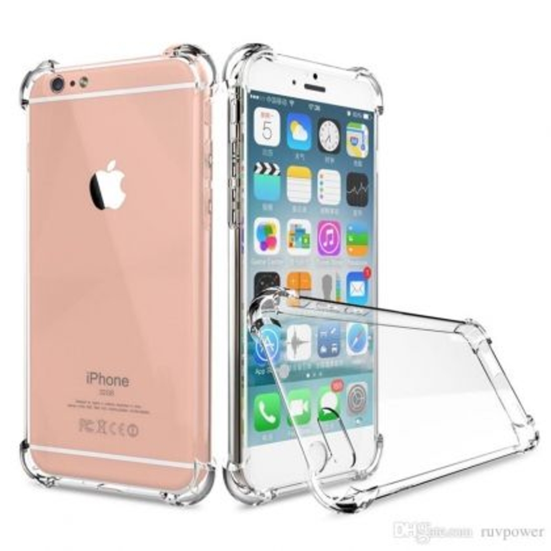 Anti Shock силиконов гръб за Iphone 5/5S/SE, Прозрачен