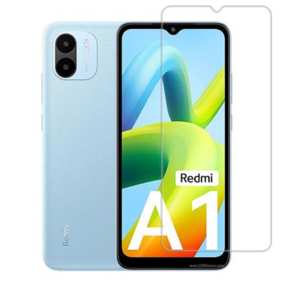 Стъклен скрийн протектор, 2.5D Hard Glass за Xiaomi Redmi A1/A1 Plus/, Прозрачен