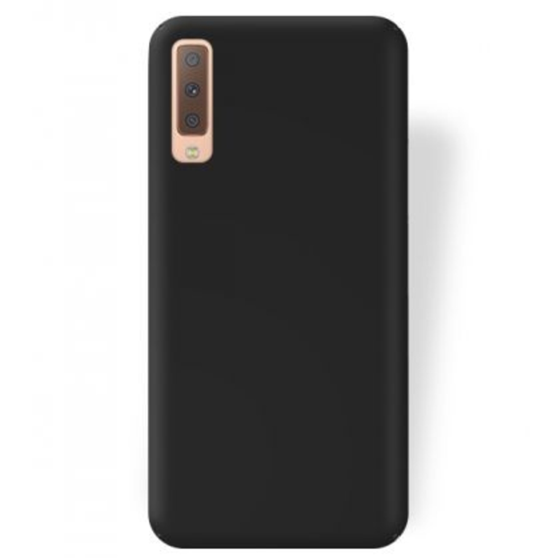 Луксозен гръб Mercury Goospery Soft Feeling за Samsung A750 Galaxy A7 2018, Черен