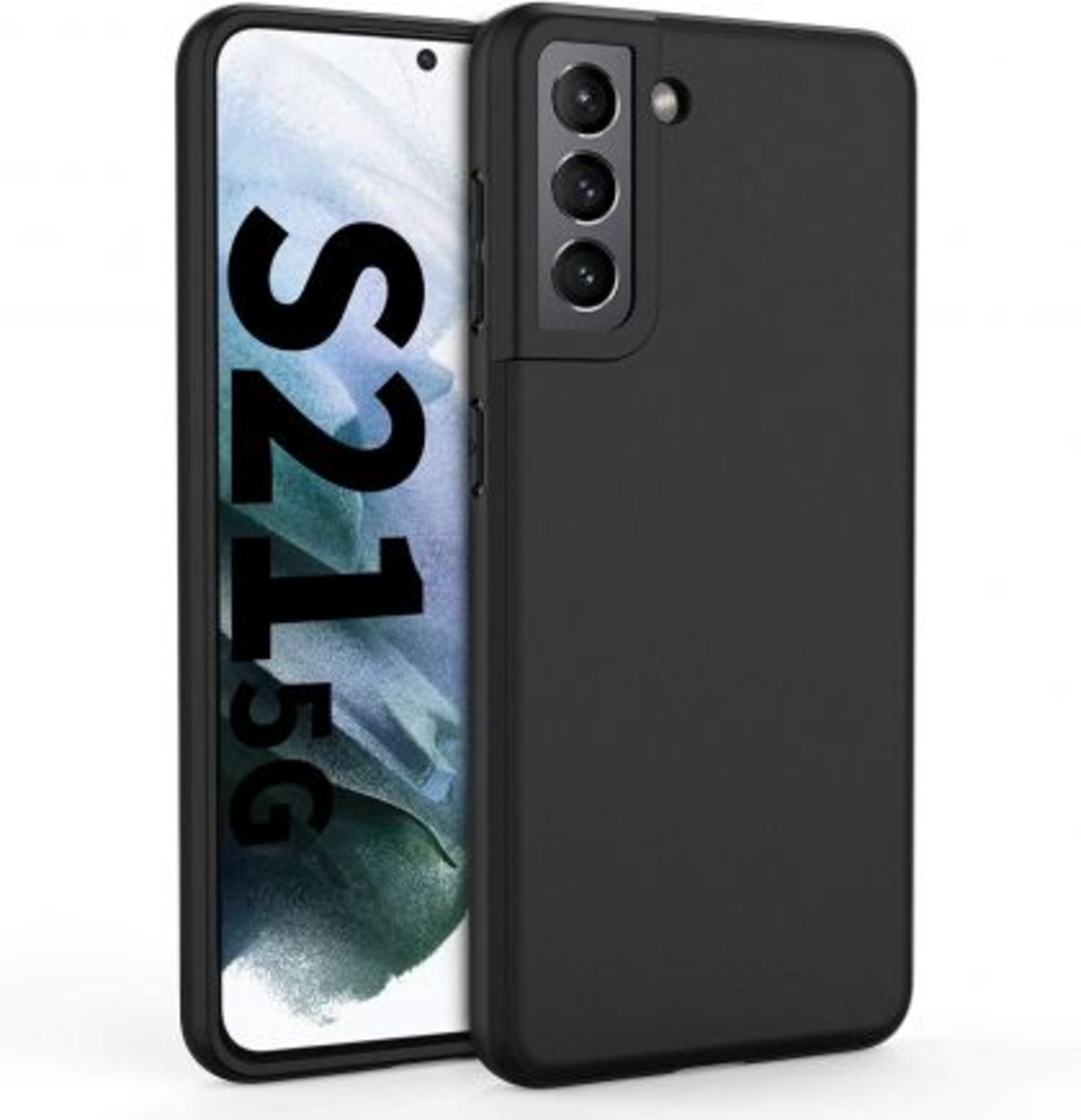 Силиконов матиран кейс Vennus Silicone Lite за Samsung Galaxy S21 FE, Черен