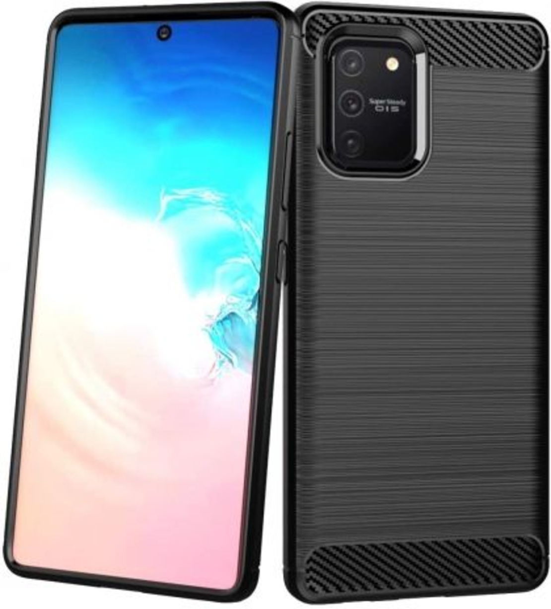 Anti Shock гръб Carbon за Samsung G770 Galaxy S10 Lite, Черен