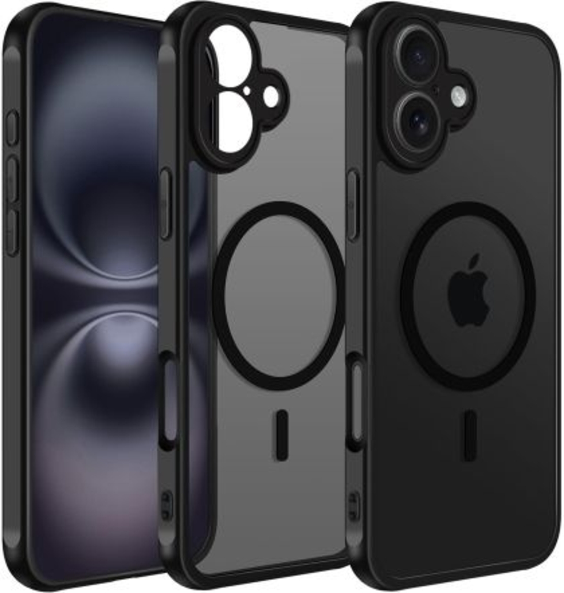 Кейс Magsafe Full Matte Mag за IPhone 16 Plus, Черен