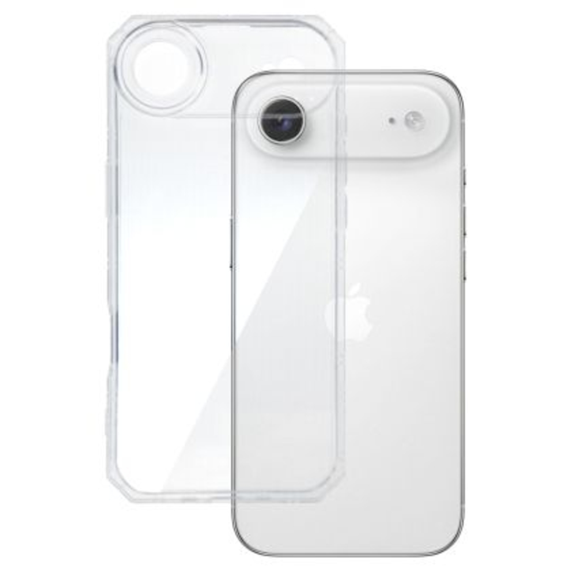 Силиконов кейс Armor Anti Shock за IPhone 17 Air, Защита около камерите, Прозрачен