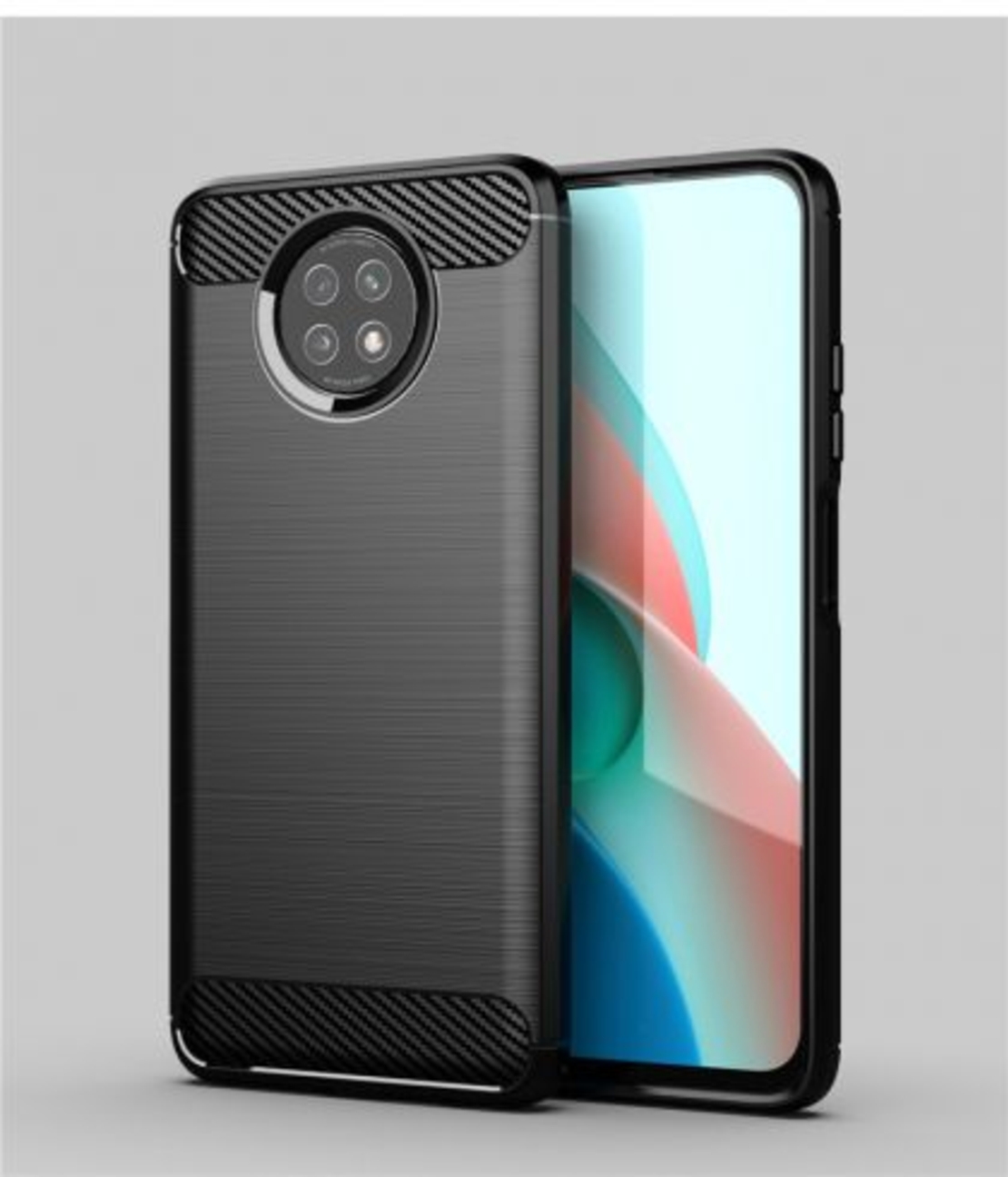 Anti Shock гръб Carbon за Xiaomi Redmi Note 9T 5G, Черен