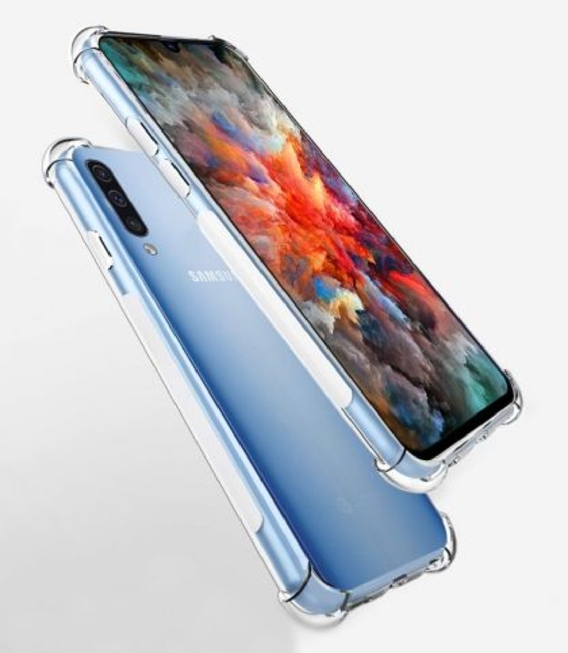 Anti Shock силиконов гръб за Samsung A705 Galaxy A70, Прозрачен