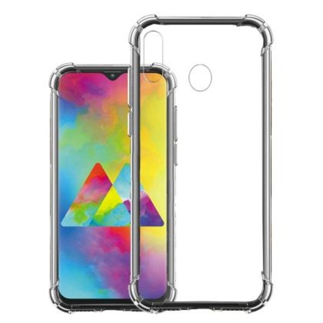 Anti Shock силиконов гръб за Samsung M205 Galaxy M20, Прозрачен