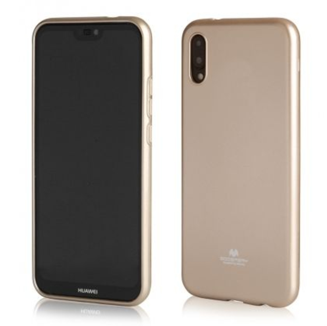 Луксозен силиконов гръб Jelly Mercury Goospery за Huawei P20 Pro, Златен