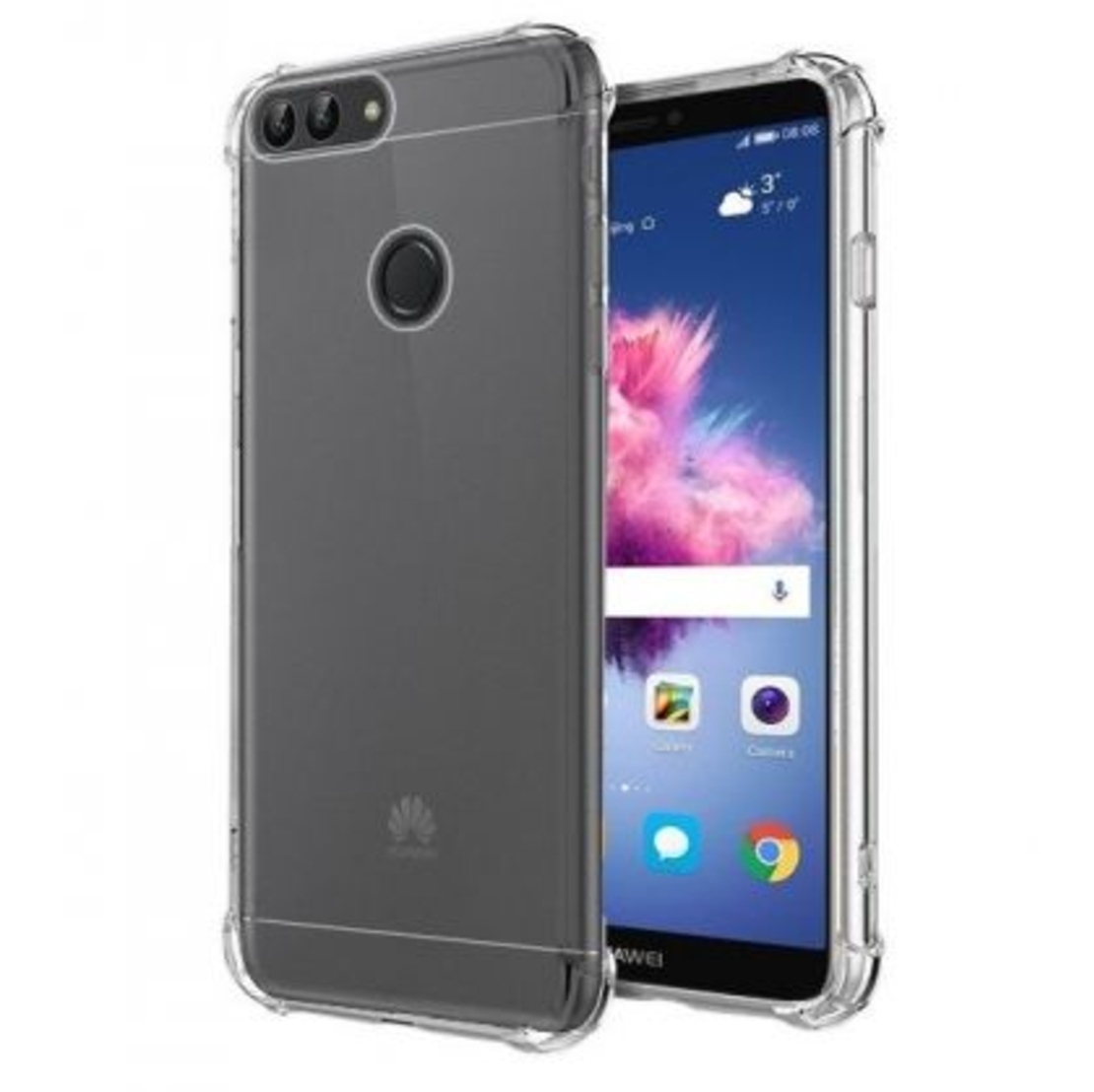 Anti Shock силиконов гръб за Huawei P Smart (2018), Прозрачен