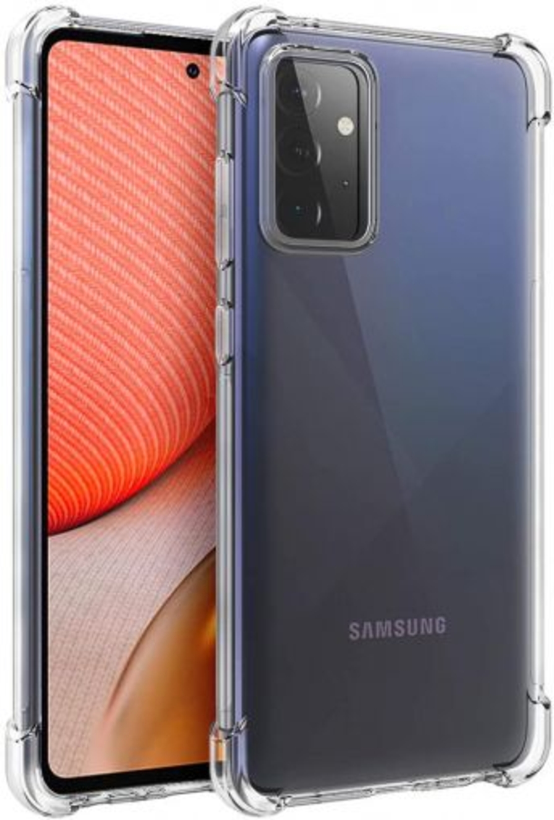 Anti Shock силиконов гръб за Samsung Galaxy A72 4G/5G, Прозрачен