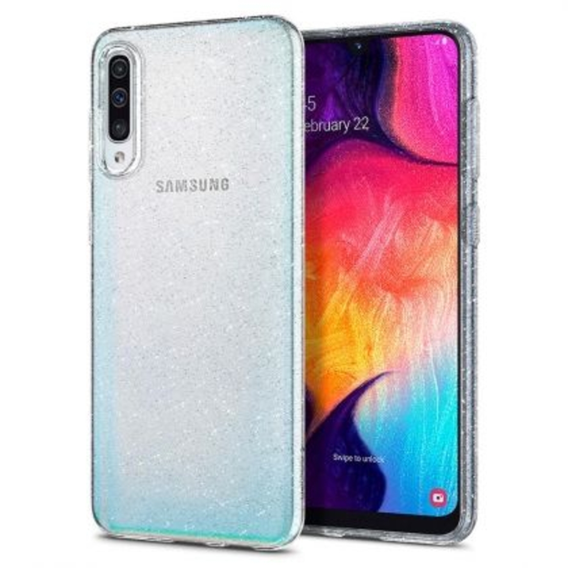Силиконов блестящ гръб Lily Crystal Glitter за Samsung A705 Galaxy A70, Прозрачен