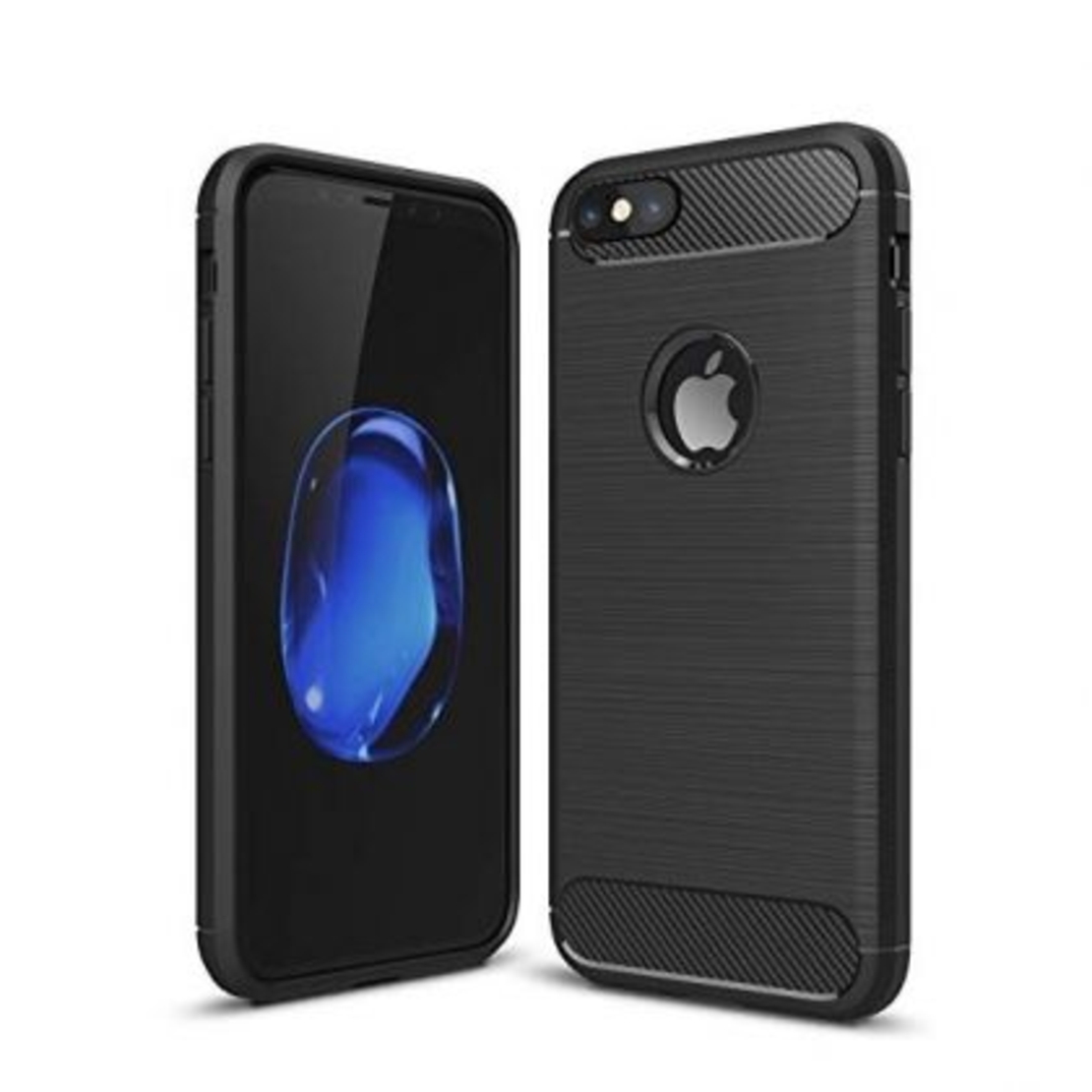 Anti Shock гръб Carbon за IPhone 7/8 Plus, Черен