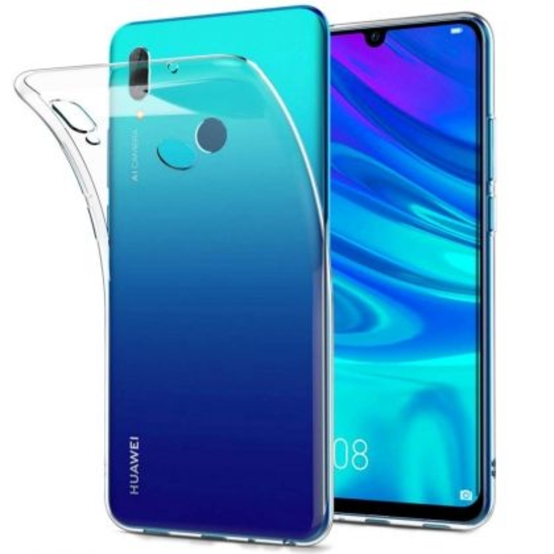 Ултра тънък силиконов гръб за Huawei P Smart 2019, Прозрачен