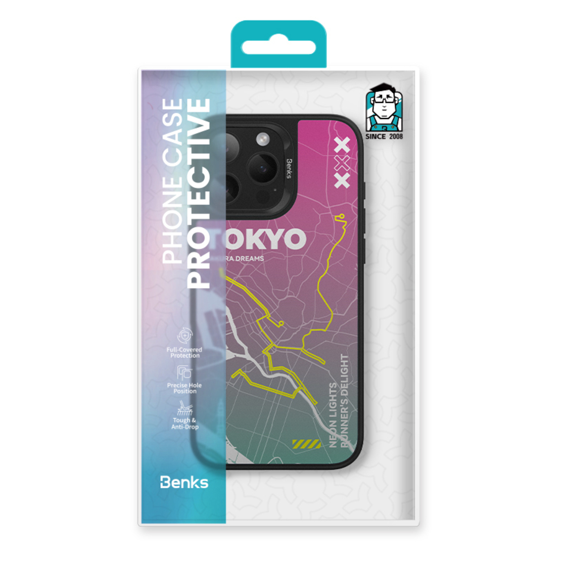 Кейс Magsafe Dynamic City Tokyo за IPhone 16-Benks