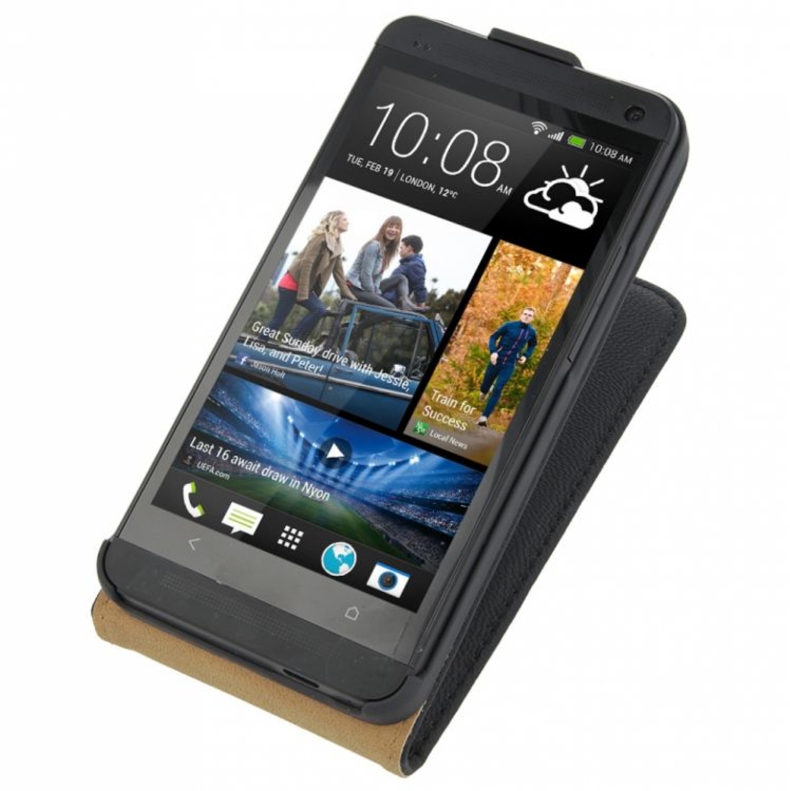 Flap калъф за HTC One ПОДАРЪК ПРОТЕКТОР ЗА ДИСПЛЕЙ