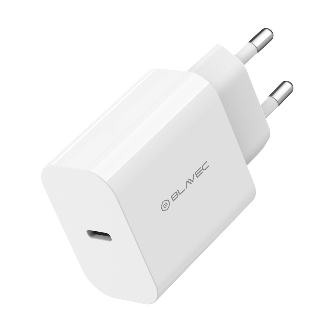 Зарядно адаптер Blavec, BC-7 GaN4, PD QC 45W 3A, Type-C, (TCBC7G4-CW453A), Бързо зареждане, Бяло