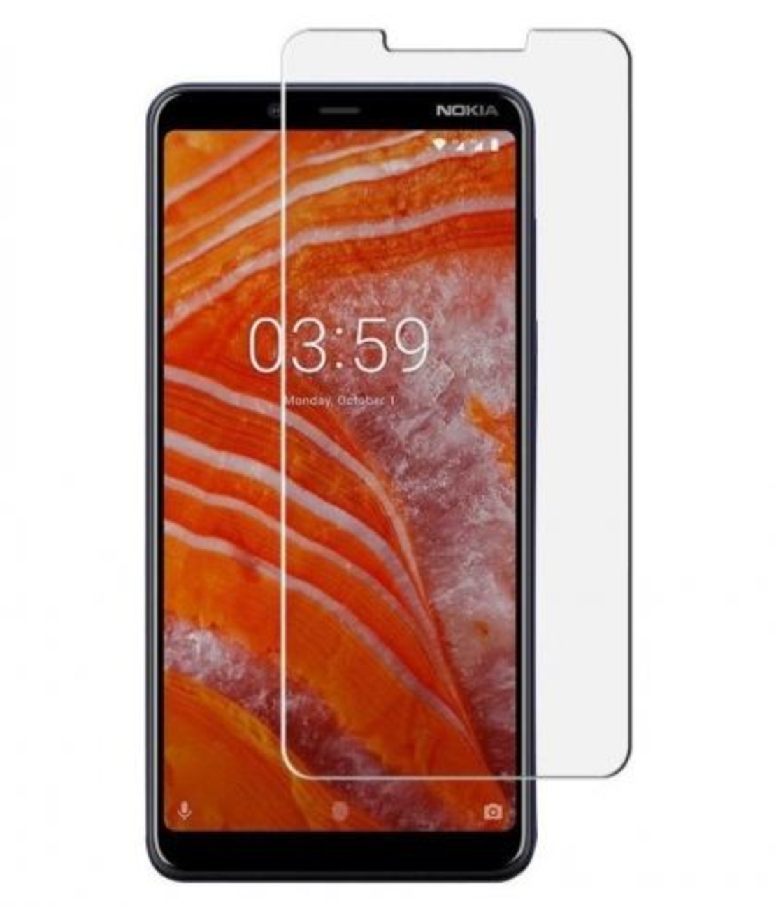 Стъклен скрийн протектор, Tempered Glass за Nokia 3.1 Plus, Прозрачен
