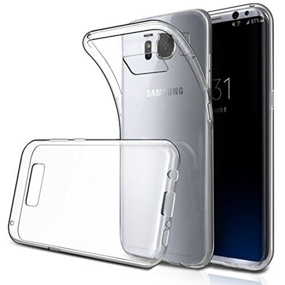 Ултра тънък силиконов гръб за Samsung Galaxy S8, Прозрачен