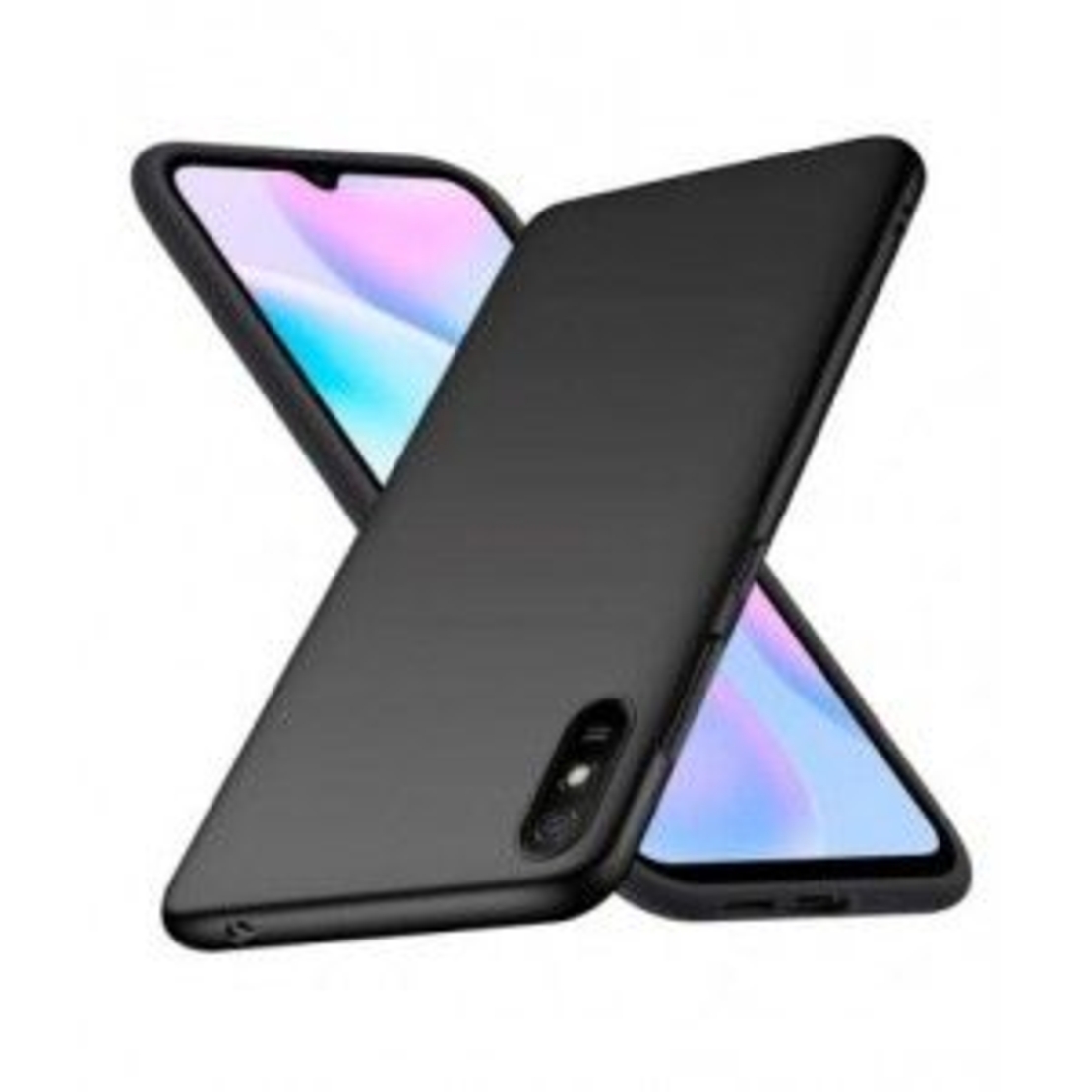 Силиконов матиран кейс Matt за Xiaomi Redmi 9A, Черен