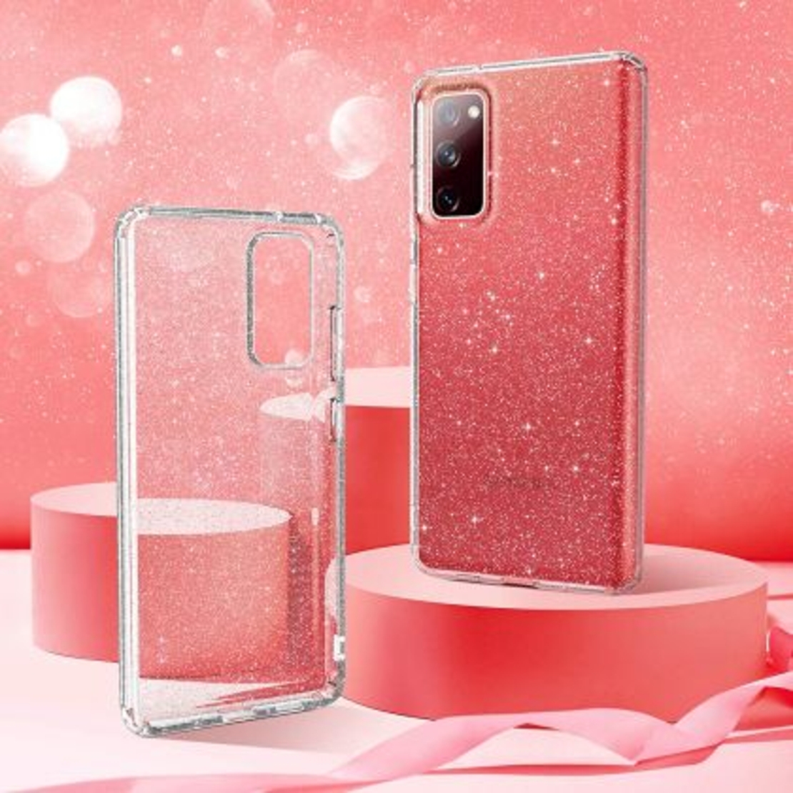 Силиконов блестящ гръб Lily Crystal Glitter за Samsung Galaxy S23 FE, Прозрачен