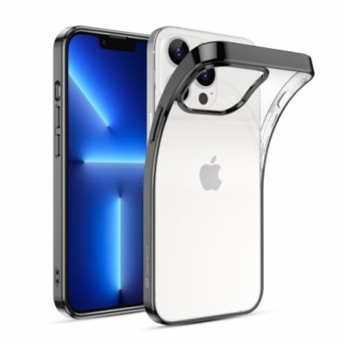 Силиконов кейс ESR Project Zero, Черна рамка, за IPhone 13 Pro Max, Прозрачен