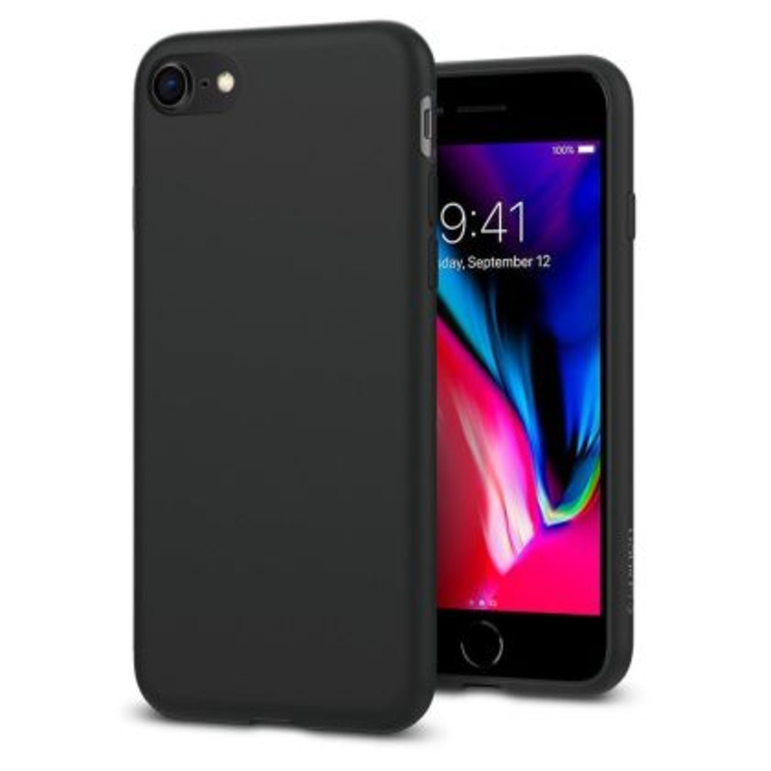 Кейс Spigen Liquid Crystal за Iphone 7/8/SE 2020/SE 2022 (042CS21247), Matt Черен