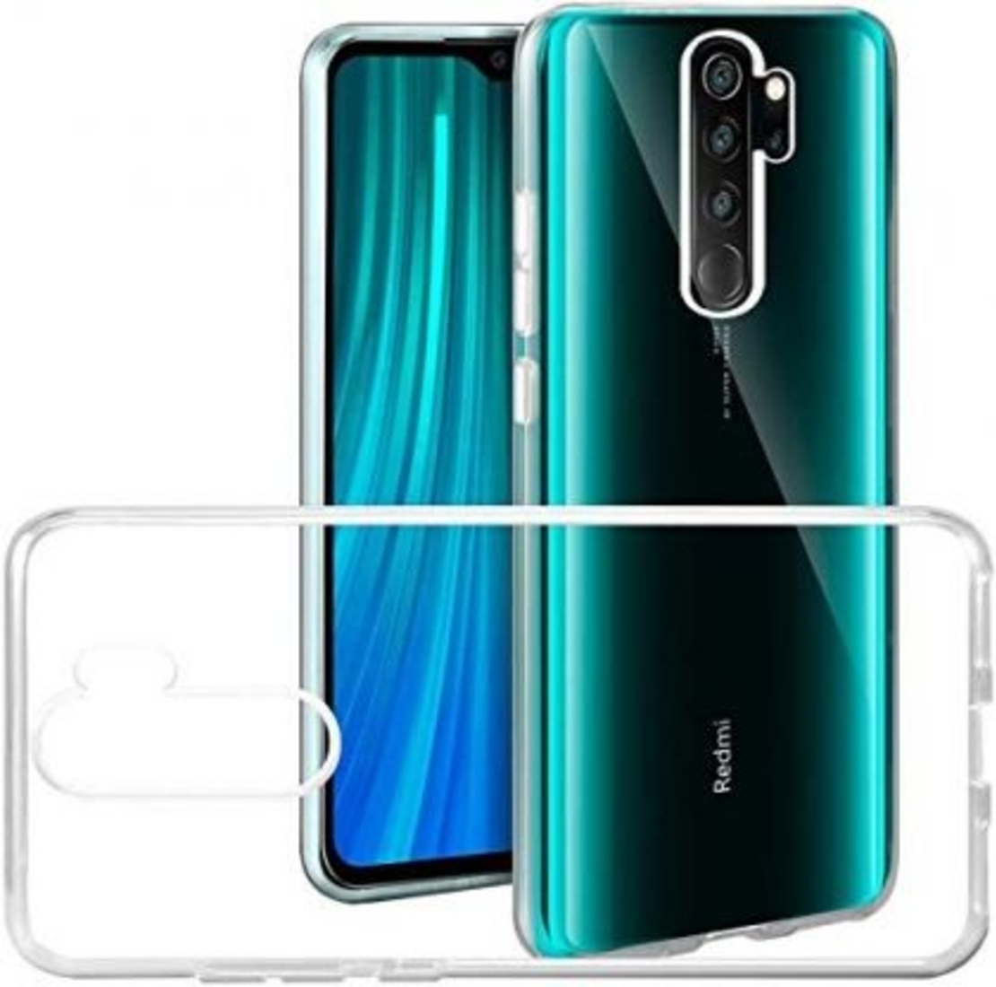 Anti Shock плътен силиконов гръб Perfect 2mm за Xiaomi Redmi Note 8 Pro, Прозрачен