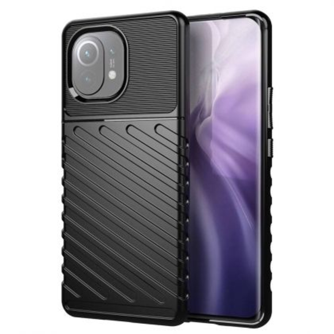Противоударен кейс Thunder за Xiaomi Mi 11, Черен