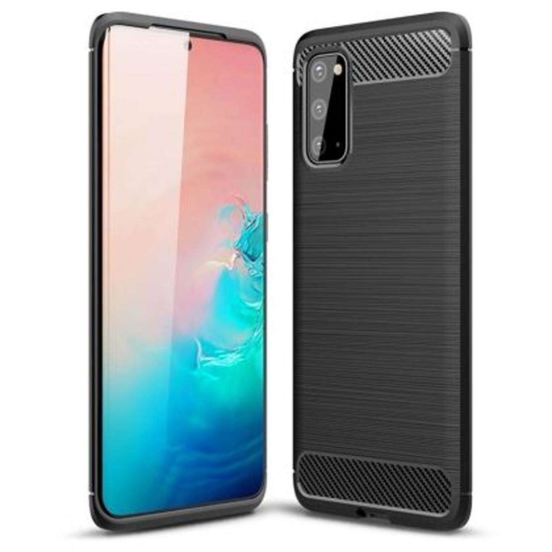 Anti Shock гръб Carbon за Samsung G980 Galaxy S20, Черен