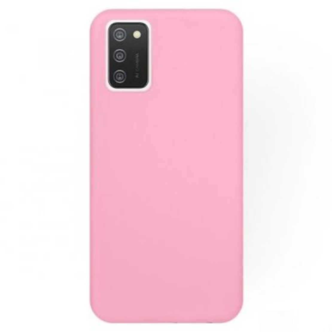 Силиконов матиран гръб SoftSolid за Samsung A025 Galaxy A02S, Бледо Розов