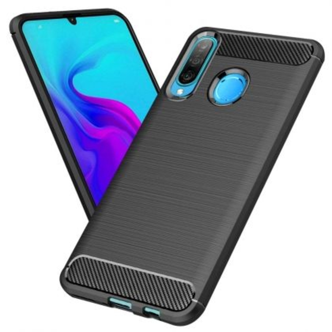 Anti Shock гръб Carbon за Huawei P30 Lite, Черен