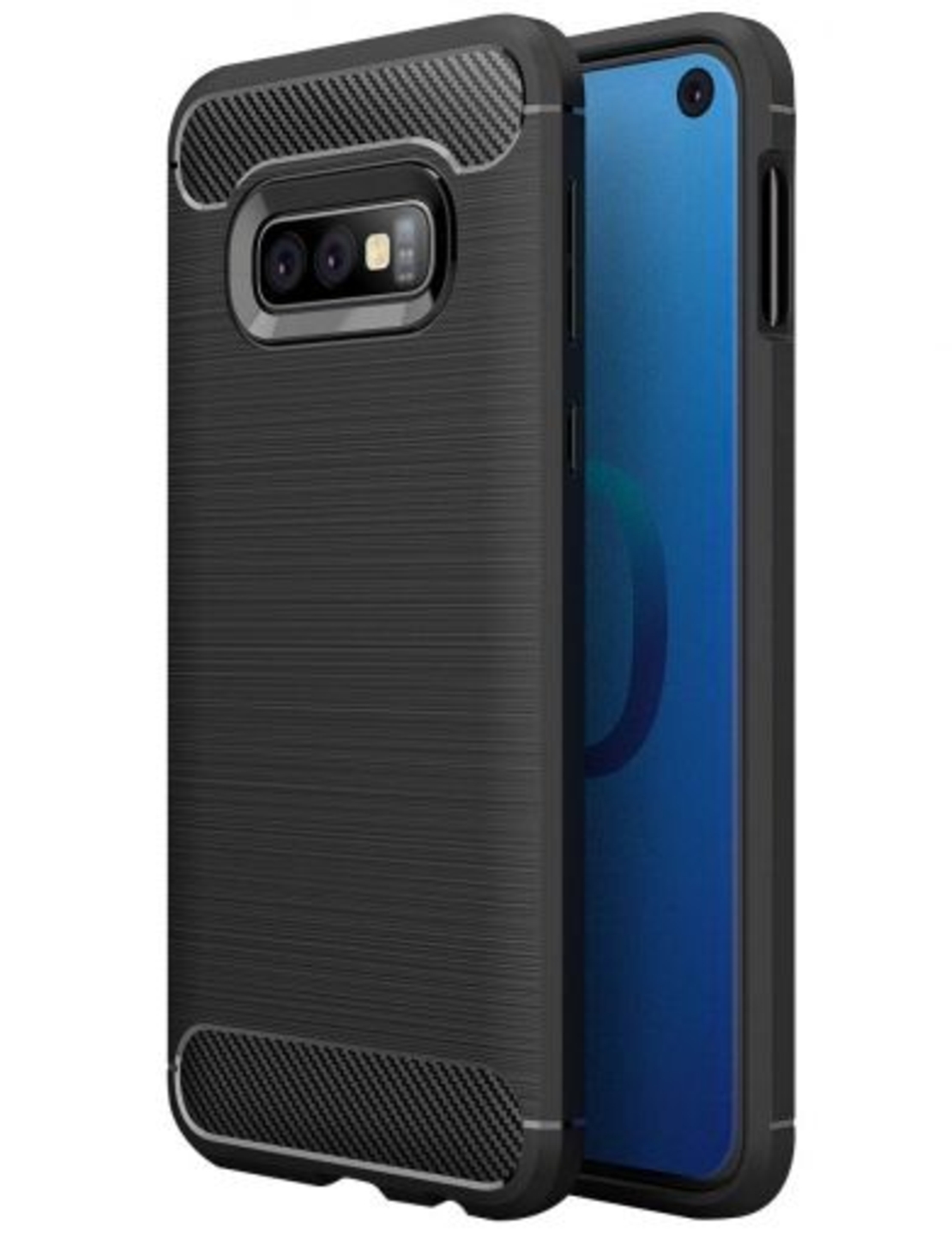 Anti Shock гръб Carbon за Samsung G970 Galaxy S10e, Черен